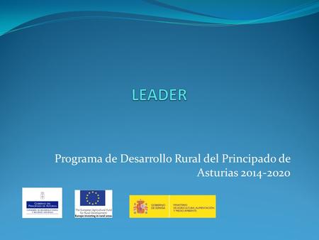 Programa de Desarrollo Rural del Principado de Asturias