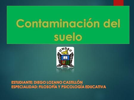 El suelo es un recurso prácticamente no renovable con una cinética de degradación relativamente rápida y por el contrario tazas de formación y generación.
