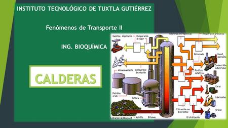 INSTITUTO TECNOLÓGICO DE TUXTLA GUTIÉRREZ Fenómenos de Transporte II ING. BIOQUÍMICA.