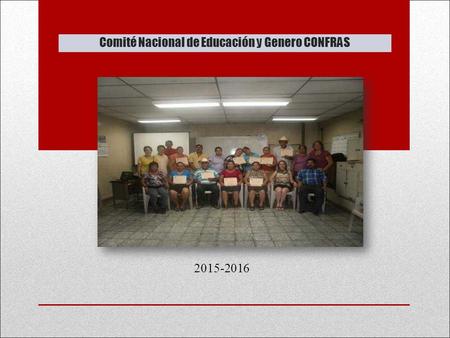 Comité Nacional de Educación y Genero CONFRAS