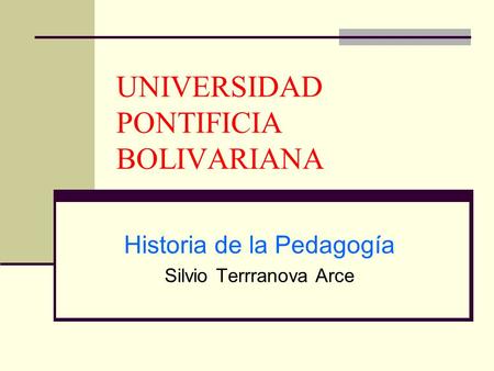 UNIVERSIDAD PONTIFICIA BOLIVARIANA