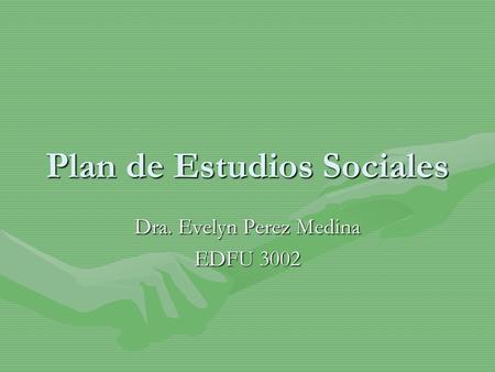 Plan de Estudios Sociales