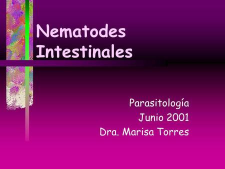 Nematodes Intestinales