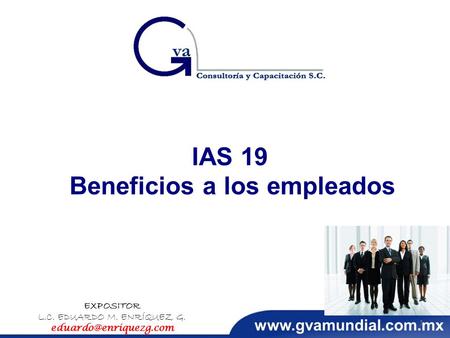 IAS 19 Beneficios a los empleados