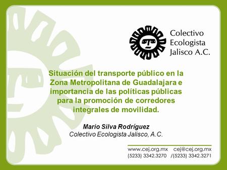 Colectivo Ecologista Jalisco, A.C.