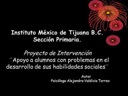 Instituto México de Tijuana B. C. Sección Primaria