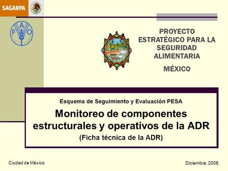 Monitoreo de componentes estructurales y operativos de la ADR