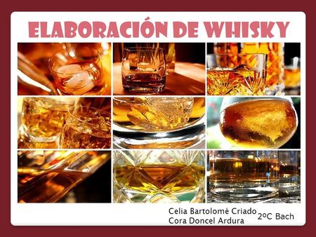 ELABORACIÓN de whisky Celia Bartolomé Criado Cora Doncel Ardura