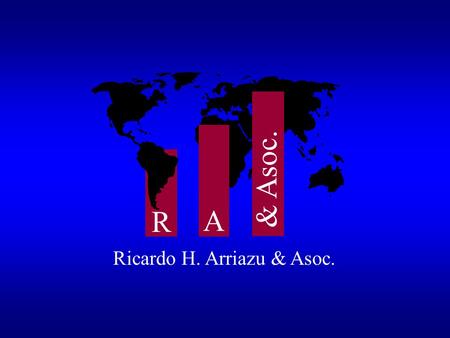 R A & Asoc. Ricardo H. Arriazu & Asoc.. R A & Asoc. Argentina: PIB potencial vs real 80 90 100 110 120 130 140 150 160 170 1980198219841986198819901992199419961998.