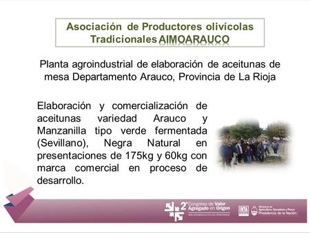 Asociación de Productores olivícolas Tradicionales AIMOARAUCO