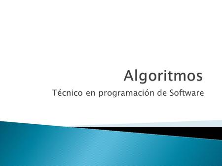 Técnico en programación de Software