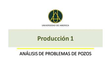 ANÁLISIS DE PROBLEMAS DE POZOS