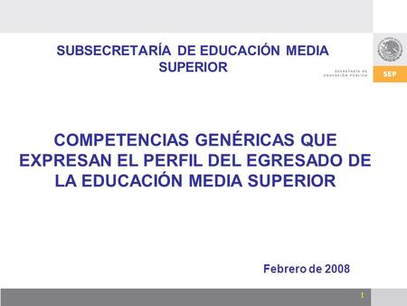 SUBSECRETARÍA DE EDUCACIÓN MEDIA SUPERIOR