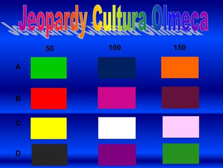 Jeopardy Cultura Olmeca