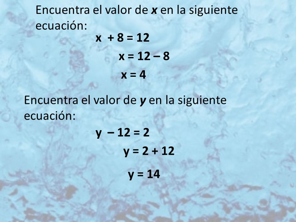 Encuentra el valor de x en la siguiente ecuación: - ppt descargar