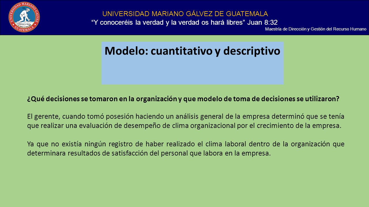 Modelo: cuantitativo y descriptivo - ppt descargar