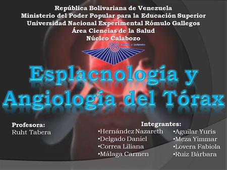 República Bolivariana de Venezuela Ministerio del Poder Popular para la Educación Superior Universidad Nacional Experimental Rómulo Gallegos Área Ciencias.