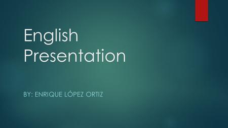 English Presentation BY: ENRIQUE LÓPEZ ORTIZ. Centrifugal Compressors  Introduccion.  Compresor sistema.  References.