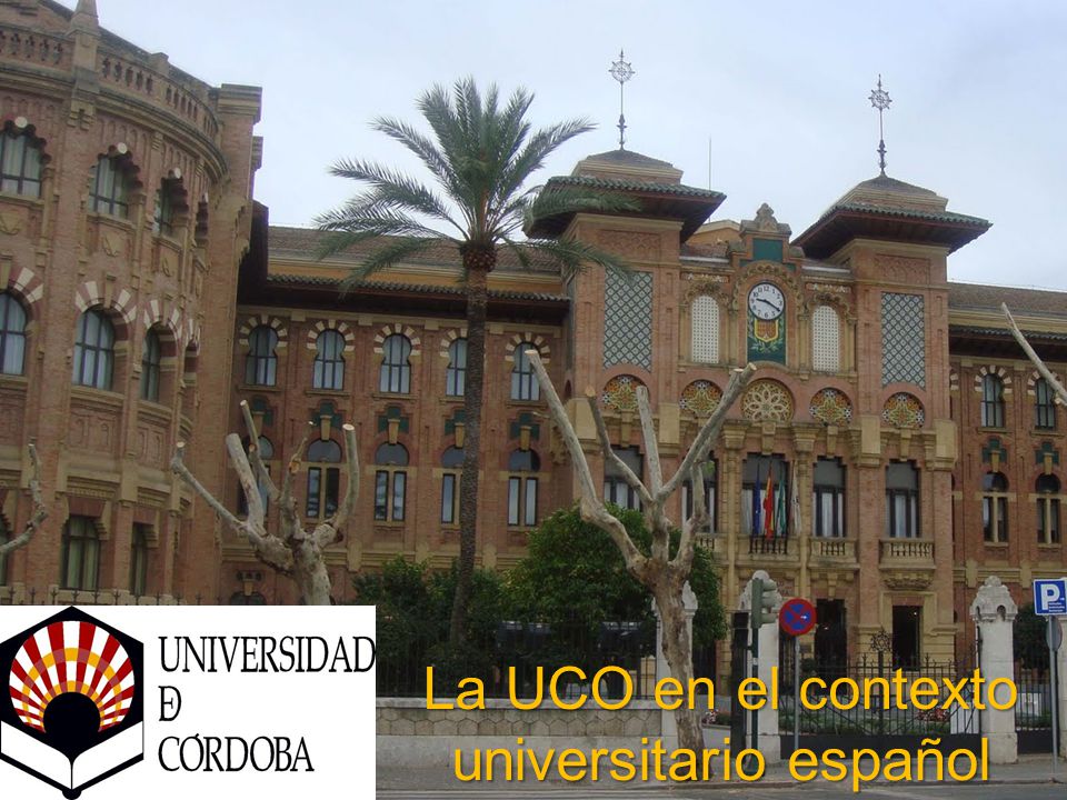 La Uco En El Contexto Universitario Espanol Facultad De Filosofia Y Letras Universidad De Cordoba Ppt Descargar