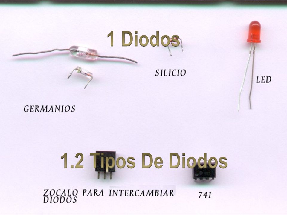 1 Diodos 1.2 Tipos De Diodos. - ppt descargar