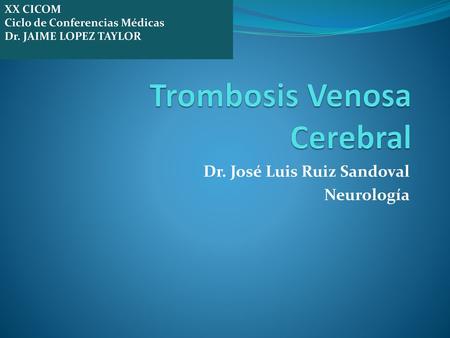 Trombosis Venosa Cerebral