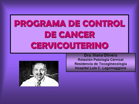 PROGRAMA DE CONTROL DE CANCER CERVICOUTERINO