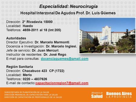 Hospital Interzonal De Agudos Prof. Dr. Luis Güemes