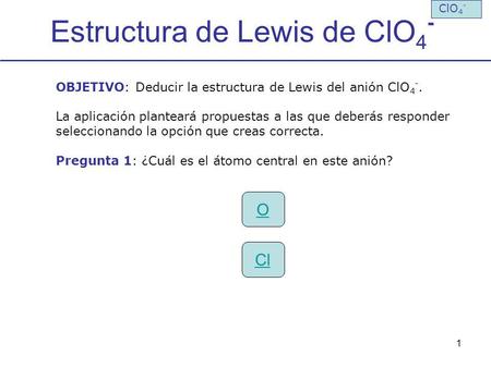 Estructura de Lewis de ClO4-