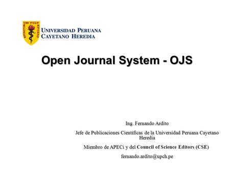 Open Journal System - OJS