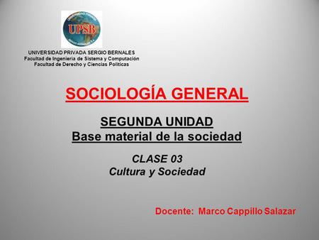 Docente: Marco Cappillo Salazar