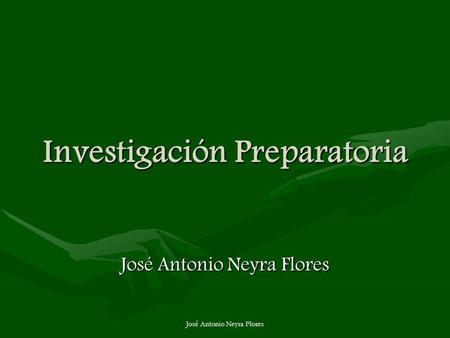 Investigación Preparatoria