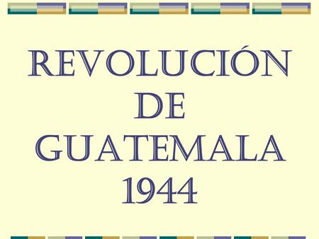 Revolución de Guatemala 1944