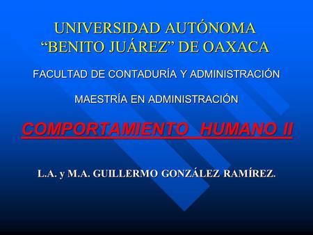 UNIVERSIDAD AUTÓNOMA “BENITO JUÁREZ” DE OAXACA