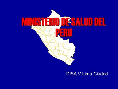 MINISTERIO DE SALUD DEL PERU