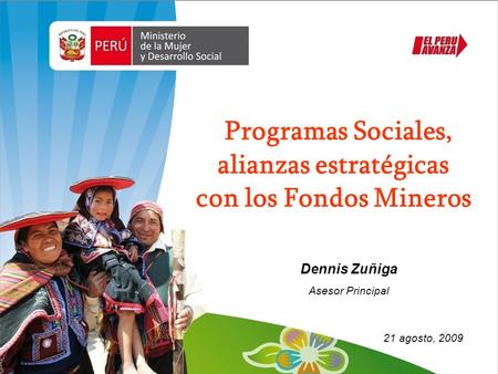Programas Sociales, alianzas estratégicas con los Fondos Mineros