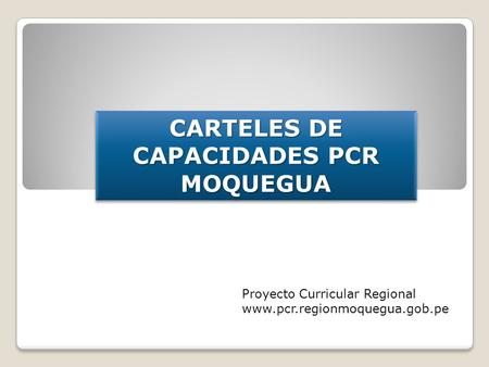 CARTELES DE CAPACIDADES PCR