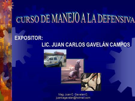 CURSO DE MANEJO A LA DEFENSIVA