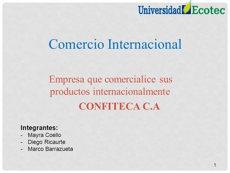 Comercio Internacional
