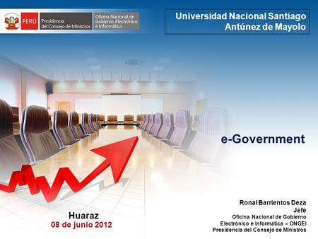 e-Government Universidad Nacional Santiago Antúnez de Mayolo Huaraz