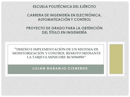 Lilian Naranjo Cisneros