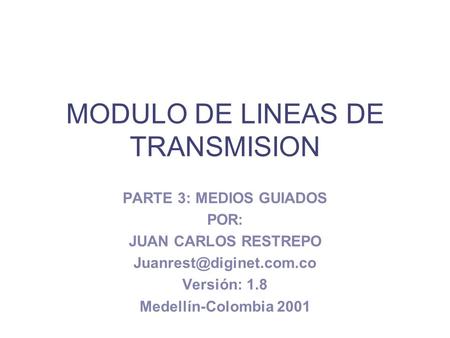 MODULO DE LINEAS DE TRANSMISION