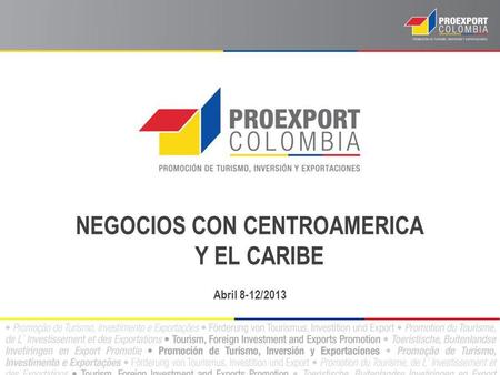 NEGOCIOS CON CENTROAMERICA Y EL CARIBE