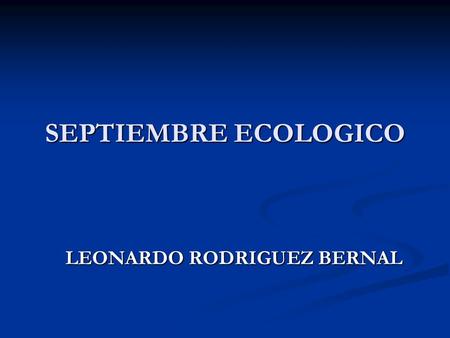 LEONARDO RODRIGUEZ BERNAL