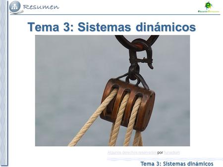 Tema 3: Sistemas dinámicos