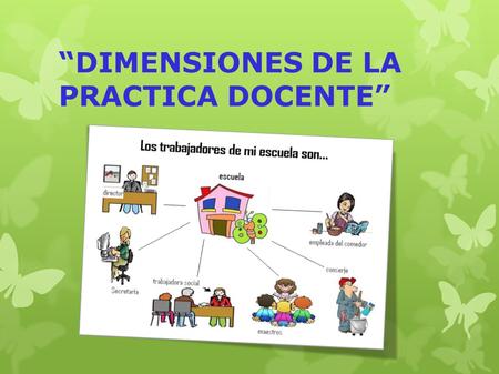 “DIMENSIONES DE LA PRACTICA DOCENTE”