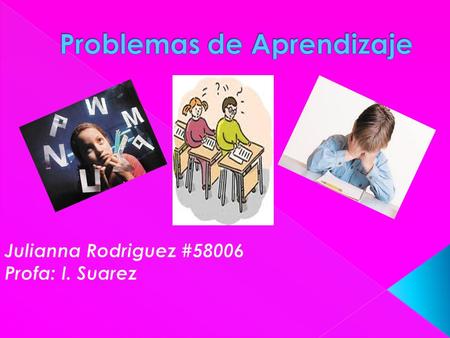 Problemas de Aprendizaje