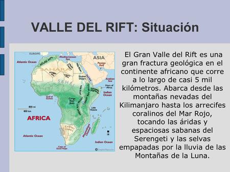 VALLE DEL RIFT: Situación