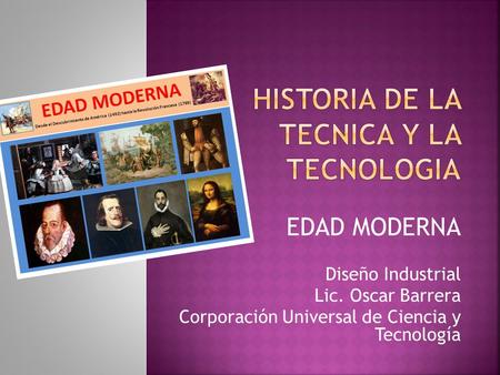 HISTORIA DE LA TECNICA Y LA TECNOLOGIA