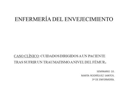 ENFERMERÍA DEL ENVEJECIMIENTO