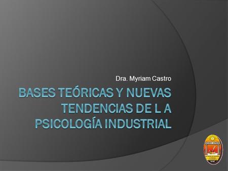 Bases teóricas y nuevas tendencias de l a psicología industrial